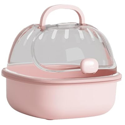 F Fityle Cage de Transport pour Hamster avec système d'hydratation, Rose