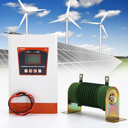6000W - 15000W Wind Solar Hybrid Laderegler, Wind Solar Hybrid Controller Windturbine Solar Hybrid MPPT Boost LCD Energie Laderegler Solarpanel System Controller mit Entlader,10000W-24V/48VAuto