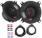 JBL Auto Lautsprecher Boxen Stage3 427F 180 Watt 10 cm 2 Wege Koax passend für Opel Corsa D ab 2006 Türen hinten
