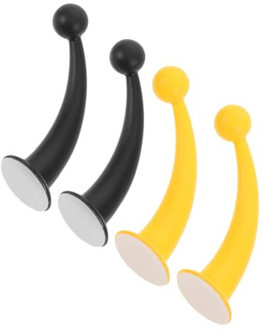 TINEASUR 4 Stück Universal-Helm-tentakel-Aufkleber, Niedliche Helm-Dekoration, Entzückende Ohren, Helm-zubehör, Dekorative Tentakel, Saugnapf, Antenne