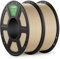 DEEPLEE PLA PRO Filament 1.75mm, Stärkere Zähigkeit 3D Drucker Filament, PLA Filament Maßgenauigkeit ±0.02 mm, Sauber gewickelt, für die meisten FDM 3D Drucker, Beige 2KG