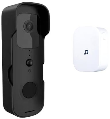 GREOHNMPAW Tuya Smart 1080P Hochauflösende WIFI mit Nachtsicht, Wasserdicht und Visueller Gegensprechanlage - Passend für Europäische Steckdosen