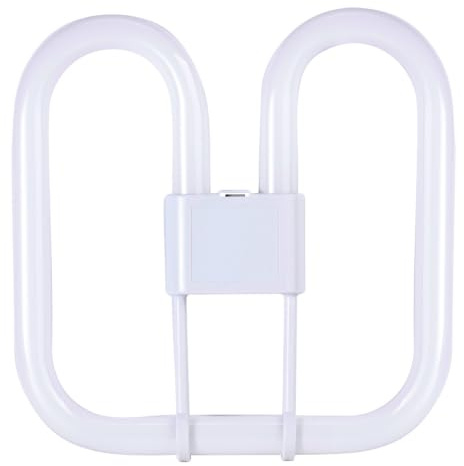 NCC-Licht Kompaktleuchtstofflampe Square GR8 28W 2Pin Warmweiß 2700K | CFL aus Glas mit 2-Pin Sockel, gemütliches Licht für Wohnräume, Einsatz in Decken- und Wandleuchten