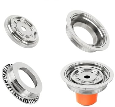 AF93-Kaffeekapsel-Adapter, kompatibel mit Nespresso Vertuo-Maschinen, Kaffeepad-Adapter aus Edelstahl, kompatibel mit Vertuo/Vertuo Next 150 ml