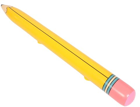 PLAFOPE PVC Inflatable Pencil Balloon School Prop for Classroom and Birthday Party Decoration Easy to Hang Eye-catching Back to School Fun
