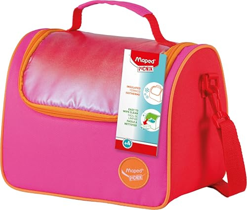 Maped PICNIK ORIGINS KIDS Lunch-Tasche Sunset 6,3 l – isolierte Kühltasche für Kinder & Erwachsene, leicht zu reinigen, mit Schultergurt, ideal für Schule, Picknick & Ausflüge