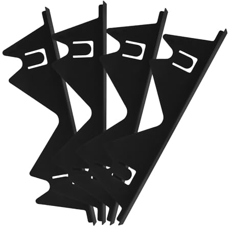 TOYANDONA Stove Gap Covers Precisely Designed to Prevent Grease and Debris Accumulation 4pcs Stainless Steel for Gas Stove and Countertop Suitable for Home Kitchens and Hotels