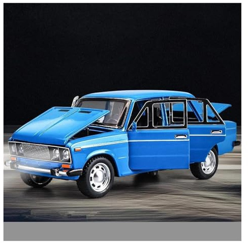 AMYALIN Modellauto Automodell 1:24 Für Lada Für NIVA Sammlung Von Modellautos Aus Metallguss Modellfahrzeuge(Blau)