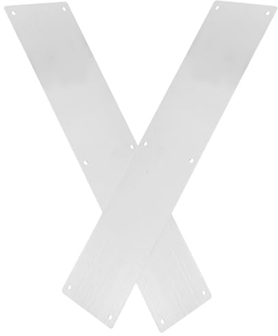 ABOOFAN Plaque de Protection Métallique en Acier Inoxydable 304 pour Porte Intérieure et Extérieure Lot de 2 Protège Bas de Porte les Bosses et Chocs