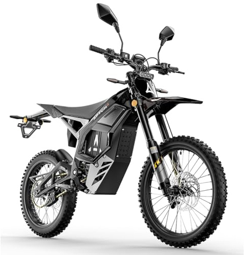 cysum Aptum 8F E-Bike Herren, Elektro Dirtbike für Erwachsene, 75V 40Ah Akku, 120 km Reichweite, 410 Nm Drehmoment, Vollfederung, hydraulische Scheibenbremse (Schwarz)