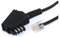 Hama Telefonkabel, TAE-F-Stecker - Modular-Stecker 6p4c, 1,50 m, Schwarz