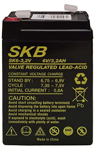 BATTERIA AL PIOMBO 6V 3,2A