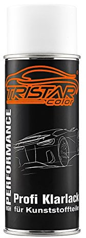 TRISTARcolor Profi Klarlack für Kunststoff Teile 400 ml hochglänzend Autolack Sprühdose Spraydose
