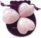 Polar Jade Puffy Heart Handgeschnitzt aus Kristallsteinen für Chakra-Energieheilung, Meditation, Massage und Dekoration (3er-Set Rosenquarz)