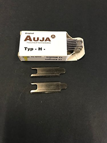12 Auja Fleischwolf Klingen B,H,R70 oder D Wechselklingen Schneidsatz Messer Ersatzklingen (Auja Klingen H)