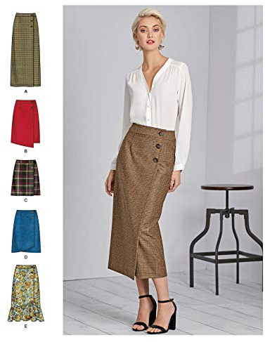 Pattern 8699 Misses' Wrap Skirts With Length Variations