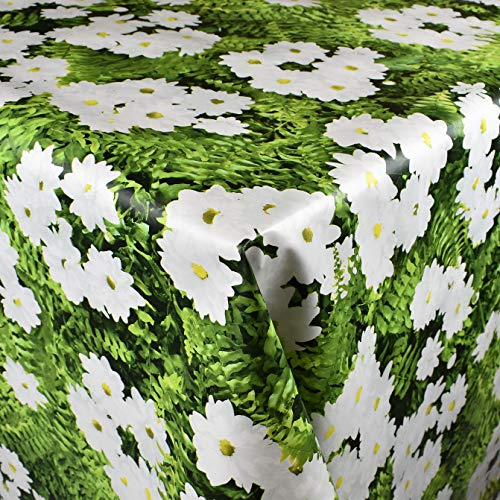 KEVKUS Wachstuch Tischdecke 160 cm Breite B3856-01 Farn Blüte Blumen Garten Schmetterlinge wählbar in eckig rund oval (Rand: Paspel (mit Kunststoffband), 110 x 260 cm eckig Biertisch XXL)