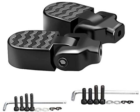 CLISPEED 1 Paire de Pédales Arrière de Vélo VTT Repose-Pieds Pliants Repose-Pieds de Vélo Accessoires de Vélo