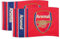 Arsenal FC Official Football Gift 5x3ft 2 Pack Crest Body Flag