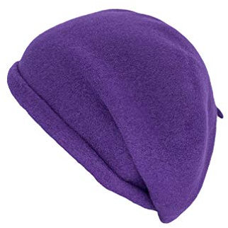 Kopka Damen Wollstegbaske, Baskenmütze, Strickmütze aus 100% Wolle (Merino), Wintermütze (lila/Viola)