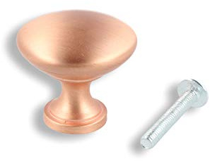 MS Beschläge Möbelknopf Schrankknopf Schubladenknopf Knopf Möbelgriff Türgriff Zamak Höhe 29mm (Kupfer)
