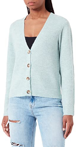 Soya Concept Damen Cardigan Pullover, Green Haze Melange, M