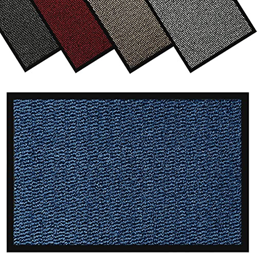 GULLAMBO Heavy Duty Non Slip Entrance Door Mat – Indoor and Outdoor 140cm x 80cm Doormat –Kitchen And Office Use Mat, Highly Absorbent Dirt Trapper Multicolor Barrier Mat, Washable