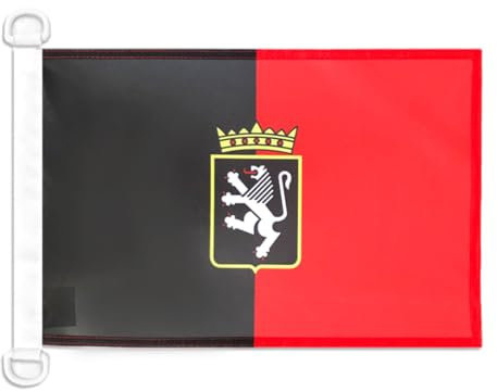 AZ FLAG Bandiera Navale Valle D'Aosta Con Stemma 45x30cm - Bandiera Maritima Valdostana - Regione Italia 30 x 45 cm speciale Nautismo, Padiglione Nautico