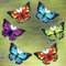 16 Pieces Screen Door Magnets Decorative Flexible Double Sided Magnetic Stickers Hummingbird Butterfly Magnetic Screen Decor for Window Screen Patio Sliding Doors Garage Protector (Butterfly)