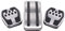 Doo Engy Pedalkappen Pedalsatz Fuel Bremse Pedale Fußbett Fußstütze Bremspedal Fußpedal Gaspedal Abdeckplatte Abdeckung Edelstahl für Focus MK3 MK2 Fiesta MK6 Ku-ga Mondeo MK3 C-Max C Max