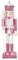 BESPORTBLE 【Nussknacker Weihnachtsdekorationen】30.5 cm Nussknacker Figuren Weihnachten Nussknacker Soldat Festliche Glitzer Nussknacker Ornamente oder Festival Party Outdoor Xmas Geschenke (Rosa)