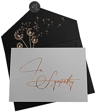 Joli Coon In Sympathy Karte mit Kuvert und Siegelsticker - Sympathy cards - Trauerkarte Beileid