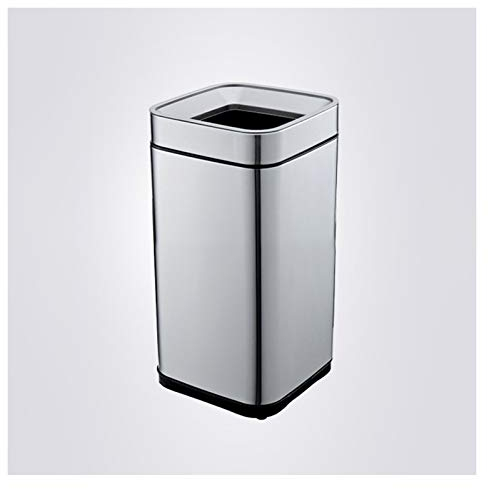 Poubelle carrée découverte poubelle ménage salon chambre cuisine poubelle cuisine poubelle (transparent 25L)