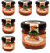 Deliex delicias de Extremadura. 30 Mermeladas pequeñas sabor melocotón. Miniaturas de mermeladas en cristal 30 gr, detalles a invitados en bodas, comuniones, bautizos (Melocotón, 30 Tarros)