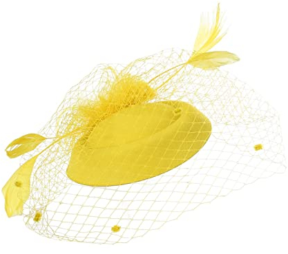 Fascinator Damen Damen Fasching Kostüm Accessoires Wedding Party Top Tea Hat for Women and Girls Fascinators Pillbox Hat Cocktail Tee Party Hut