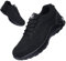 ziitop Chaussures de sécurité Homme Femme Basket de Securite Baskets Chantiers Embout Acier Respirant Chaussures de Travail Légère Anti-Perforation Tout Noir 39 EU