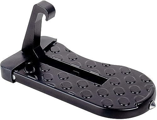 Auto Türstufe, 200kg Tragfähigkeit Auto Pedal Türstufe, Klappbare Trittbretter Autotür, Aluminiumlegierung Auto Pedal mit Sicherheitshammer SUV, RV, Geschäftsauto, Familienauto