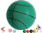 IVMqclicc Hush Handle Basketball Silent Basketball Dribbling Indoor Quiet Basketball Indoor,Foam Basketball, Easy to Grip Silent Ball High Resilience, Safe/Soft/High Elasticity (No.7/9.4 inch, Green)
