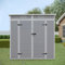 Panana Plastic Garden Storage Shed Outdoor Storage Includes Plastic Floor, Strong Structure House Tool Shed (6x4f Pent roof)