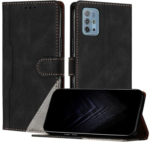 JayModCase Handyhülle für Motorola Moto G30/G20/G10/Moto G10 Power, PU-Leder Kartenschlitze Brieftasche mit magnetisch | Klappetui | Standfunktion | Stoßfeste Hülle für Moto G30 (Schwarz)