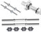 Dumbbell Bar Pair With Spinlock Collars Workout Gym Weight Lifting Set Fitness UK