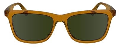 Calvin Klein Jeans Unisex Adult Sunglasses CKJ24601S - Caramel with Solid Green Lens