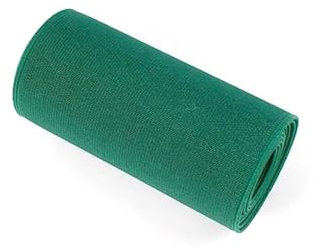 ELSKBRUN 2 Meter 10cm breites farbiges Gummiband, weiches Stretch-Gummiband für Kleidung, DIY-Nähzubehör, Grün, 10cm