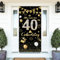 Deko 40. Geburtstag Banner Männer Frauen,40 Geburtstag Deko,Alles Gute zum Geburtstag Banner 40 Geburtstag,Lange Größe Schwarzes Gold 40 Geburtstag Party Deko Für Frau und mann 185 × 90 cm