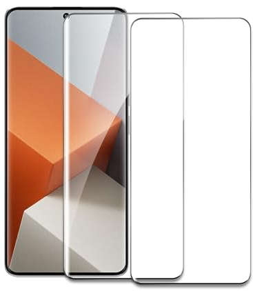 AKLPP [2 Piezas] Protector de Pantalla para Xiaomi Redmi Note 13 Pro Plus, Dureza 9H Cristal Vidrio Templado, Anti-Arañazo, HD 3D Cobertura Completa, Sin Burbujas, Ultra Resistente Arañazos