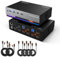 TESmart 8K 60Hz DisplayPort KVM Switch 2 PC 3 Monitor, USB 3.0 EDID KVM Umschalter Docking Station für Desktop und Laptop, Gigabit Netzwerk, 4K@144HZ, Custom Hotkey Switch, DP1.4, Inkl aller PC Kabel