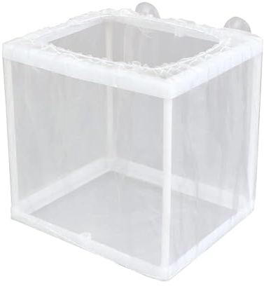 Isolationsbox für die Zucht von Aquarien – Fischzuchtbox, Aquarium-Brutkastengitterbox | Trennnetz für Jungfische, Inkubatorbox für Aquarien, Brutkasten für Fischbrut mit Saugnäpfen