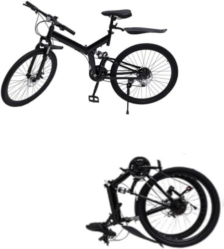 26 Zoll Mountainbike, 21-Gang Erwachsene Faltrad Klappfahrräder MTB Rennrad mit Doppelscheibenbremsen - bis 150 kg für Outdoor Reisen Camping