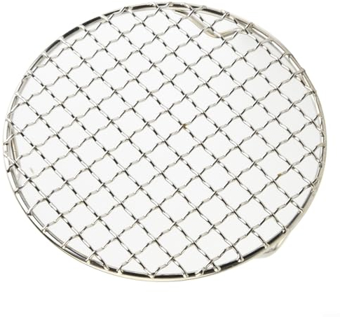 EpheyFIF BBQ Grill Grate, 201 Stainless Steel Replacement Round Cooking Mesh, Cooling Rack with Feet, Outdoor Barbecue Grill Net for Works on Smoker, Pellet, Gas and Charcoal Grill(20cm)