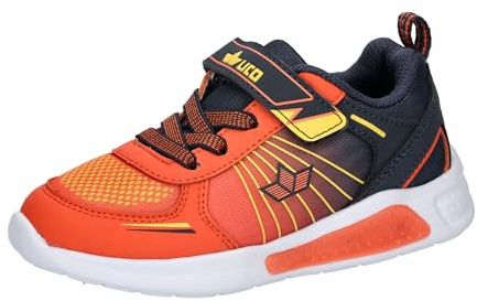 Lico Blinky Boy Sneaker, Orange/Marine/Gelb, 30 EU